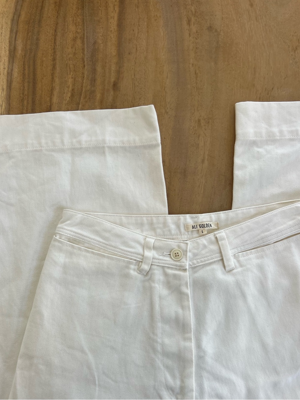 NWOT Ali Golden White Pants 100% cotton - Picture 2 of 10